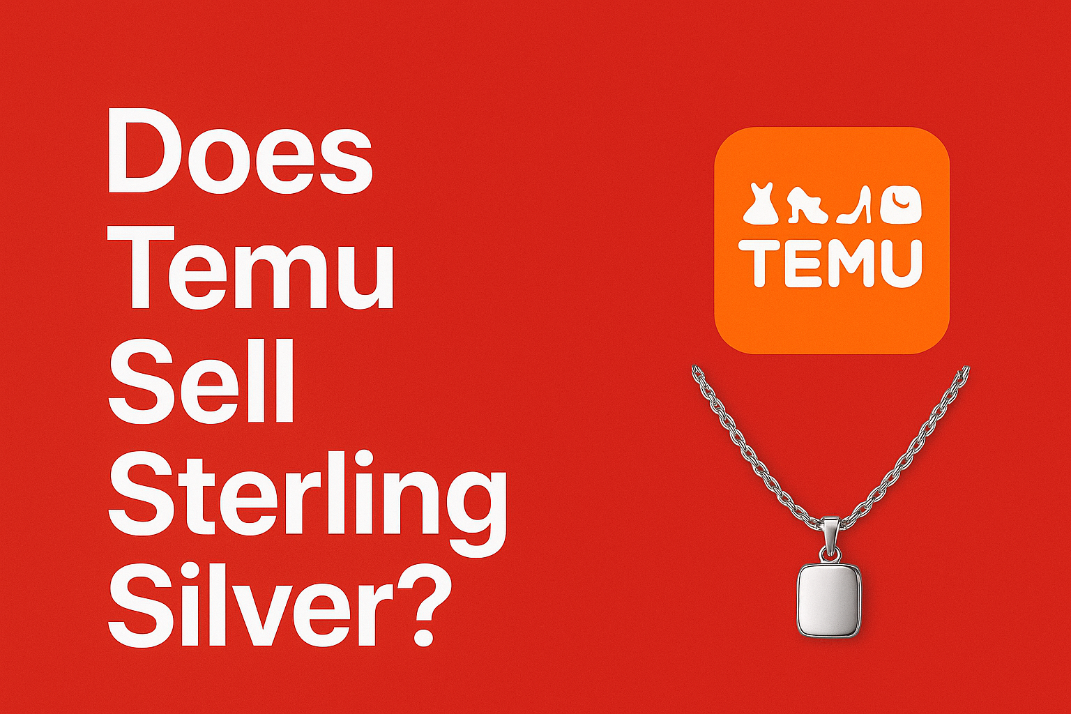Does Temu Sell Sterling Silver?
